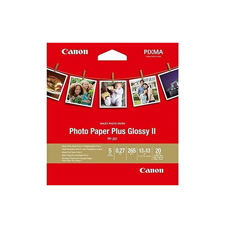 CANON PP- 201 Photo Paper Plus 5x5 inch 20 Sheets,