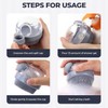 Multi-Functional Shower & Shampoo Massage Brush with Built-in Dispenser,Bristles Soft