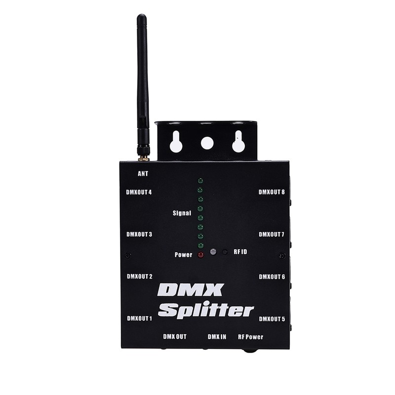Wireless Lighting Signal Amplifier Distributor Signal Decoder 8 Channel Signal