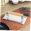 Abaodam Manual Aluminum Burger Press Tool Durable Rectangle Patty Maker