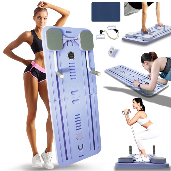 8-in-1 Foldable Pilates Reformer Workout Board – Home Core Trainer