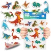 Dinosaur Gel Sticker Set, 3D Stickers for Children, Dinosaur, 12