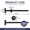 100Pcs Cable Tie Buckle, Nylon Universal Cable Tie Buckle for
