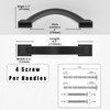 Asimerdeco 10 Pack Matte Black Cabinet Pulls 3 Inch(76mm) Kitchen