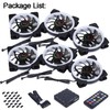 DS 6Pack 120MM RGB PC Cooling Fans, LED Case Fans