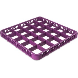 Carlisle FoodService Products RE25C89 OptiClean 25 Compartment Divided Glass Rack Extender, 1.78", Lavender