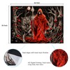 Invoibler Skull Tapestry Goth Wolf Tapestry Mushroom Moon Tapestry Death