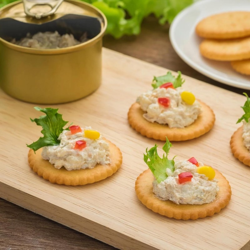 Tuna and Chicken Salad with Crackers Kit Ready to Eat