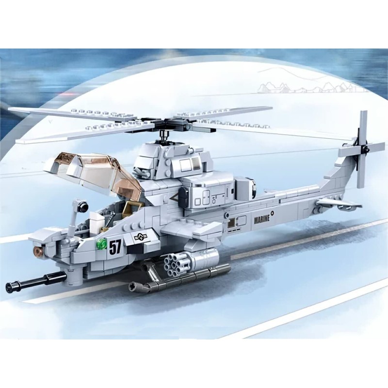 AFM AH-1Z Viper Attack Helicopter 482Blocks