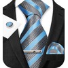 TIE G - Juego de corbatas a cuadros para hombre