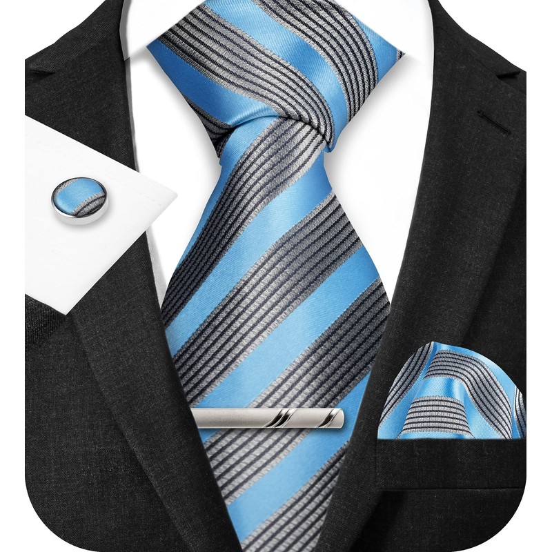 TIE G - Juego de corbatas a cuadros para hombre