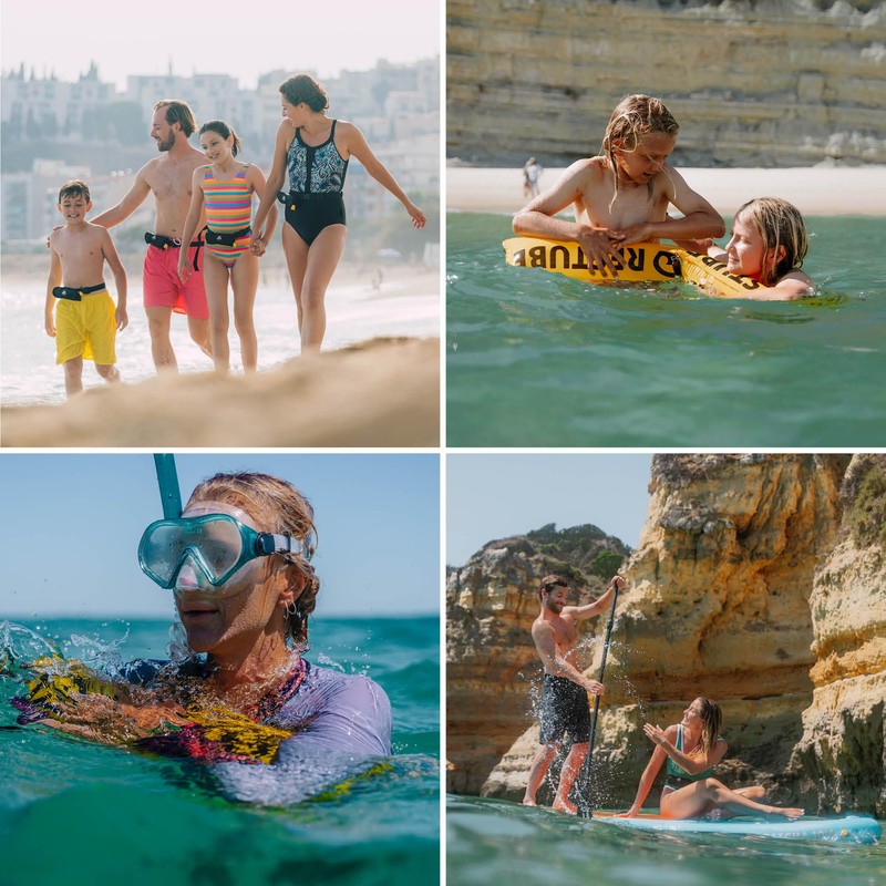 Restube Beach Swim Buoy Starter Bundle | Includes Inflatable Rescue