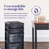 HOMZ 2-Pack 4-Drawer Plastic Storage Cart, Home & Office Organizer,