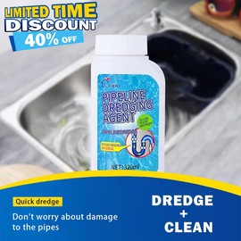Liapu Powerful Pipe Dredging Agent for Kitchen and Toilet Pipelines - Dissolves 200+ Blockages and Kills 99% of Bacteria:_2 Pcs