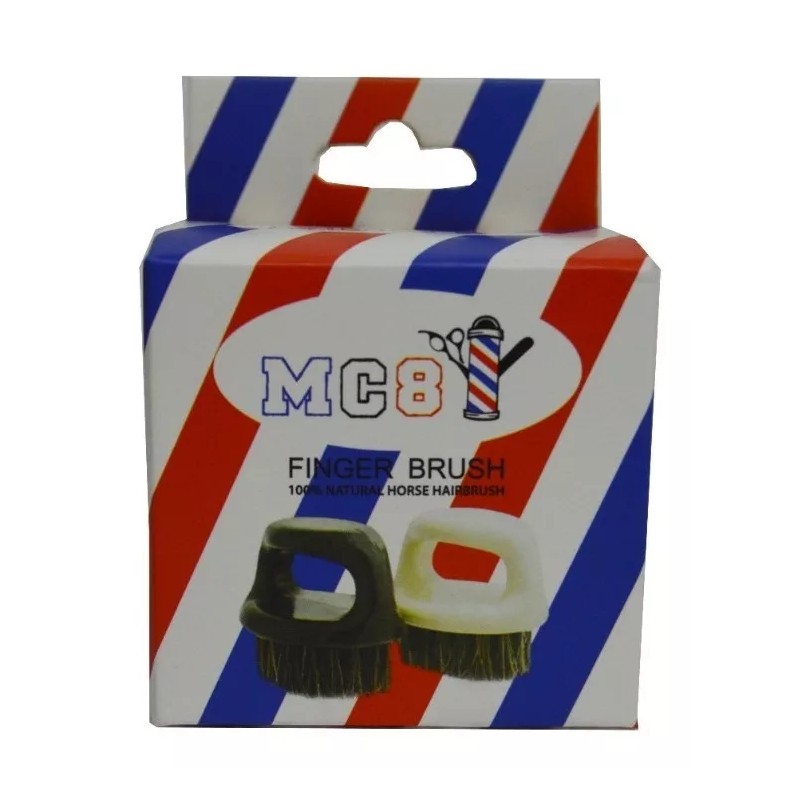 MC8 24 Cepillo Barba Con Agarradera Anillo Barberia Corte Chico