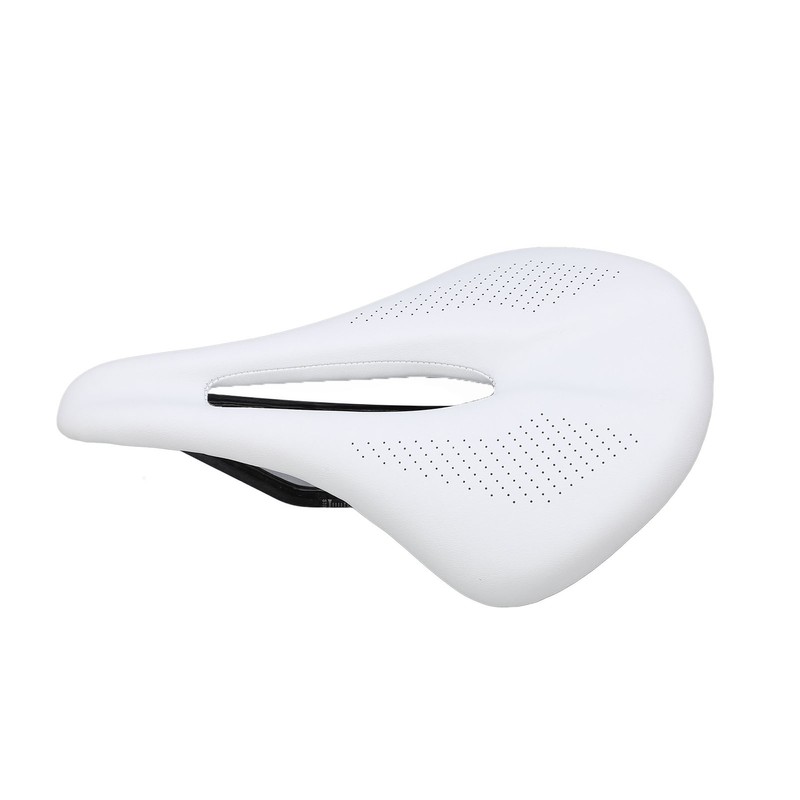 155mm Widen Carbon Fiber Leather Bicycle Saddle Cushion Hollow Cycling
