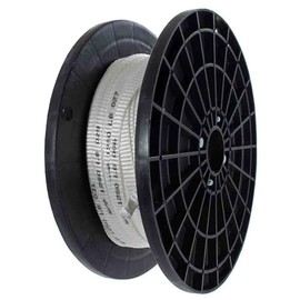 Rope & Cord Woven Polyester Pulling Tape – White Conduit Electric Mule Tape – Printed Footage Markings for Quick Measurements