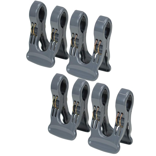 Sawafuji WS-04C Wide Rod Clip 4 Pieces Gray Width 3.0