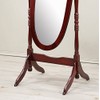 Roundhill Furniture Traditional Queen Anna Style Wood Floor Cheval Mirror,