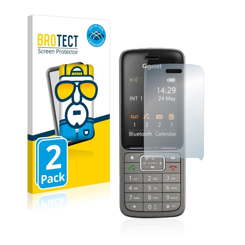 BROTECT Pack of 2 Full Cover Screen Protectors for Gigaset
