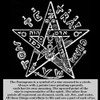 Stainless Steel Tetragrammaton Pentacle Name of God Talisman Keychain, Pagan