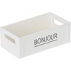 Franco Lettering Basket No. 1 White Changshin Living 2ea