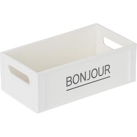 Franco Lettering Basket No. 1 White Changshin Living 2ea