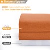 BTTN 78 Inch Long Shower Curtain - Linen Textured Weighted