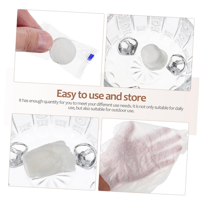 Outanaya Mini Compressed Cotton Towel Sheets 100pcs Pack Ultra Absorbent