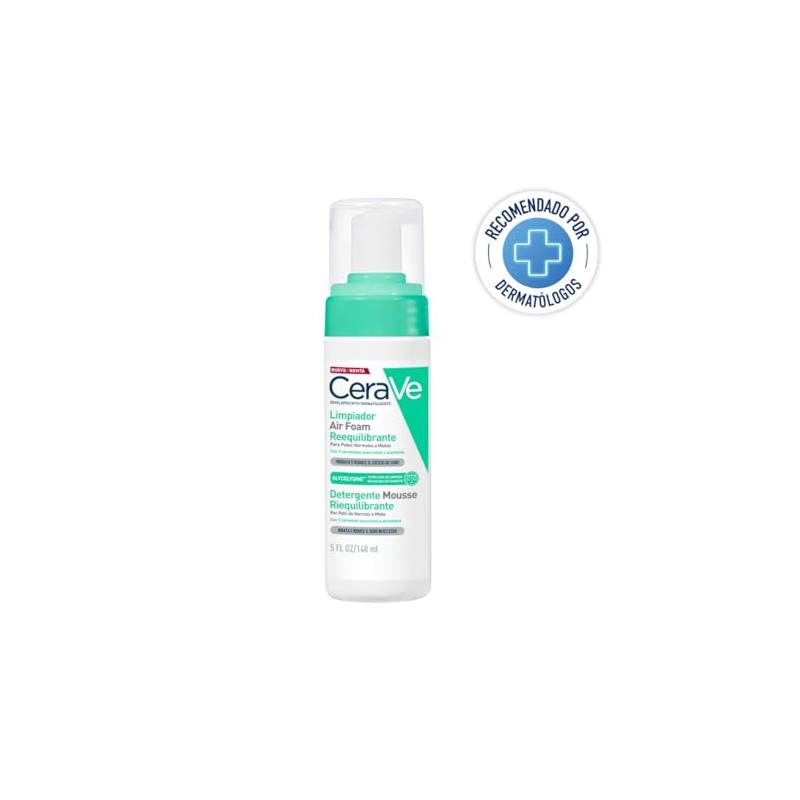 CeraVe Limpiador Air Foam Reequilibrante 148ml | Espuma limpiadora para