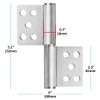 OTTFF 2 Pack 5-1/2" x 4" Lift Off Hinge, Stainless