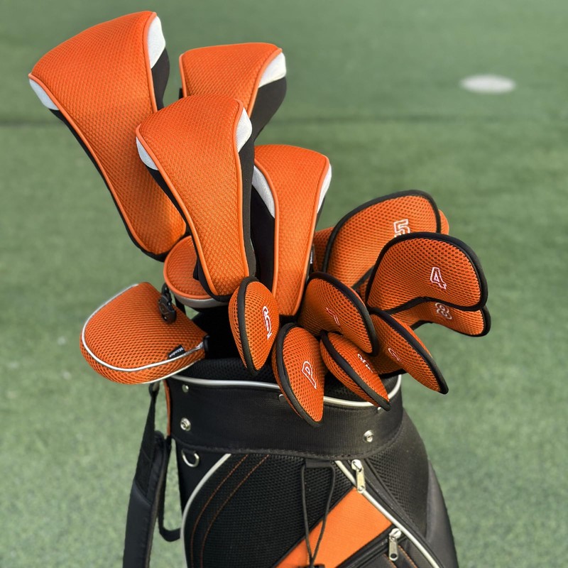 Andux Golf Hybrid Club Head Covers Short Neck with Dial