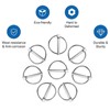 INCREWAY Lynch Pin, 10PCS Durable Metal Trailer Lock Pin Round