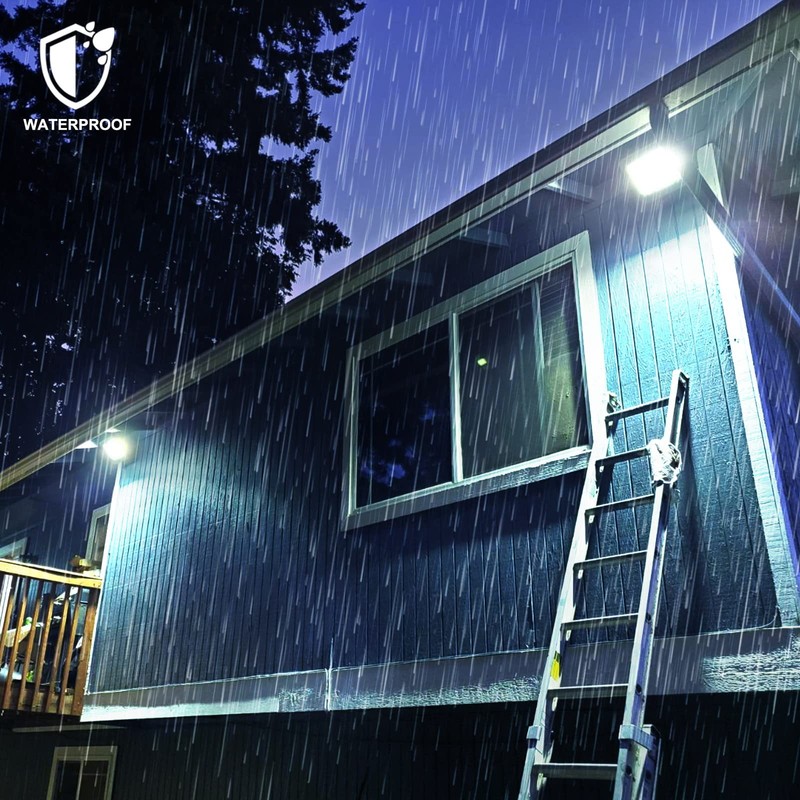 Solar Flood Light Outdoor Remote 6000K Bright White Floodlights Ip65