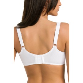 Teyli Women's Bra - Minimiser Bra Underwire - Cotton Bra - Bra Large Sizes - Bra Large Breasts - Comfort Strong Hold Bra - Women's Underwired Minimiser - Women's Bra Women Bra, White