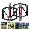 Kisangel 2pcs Lightweight Bike Pedals Non- Bearing Treadles for Smooth