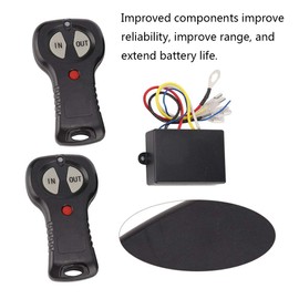 KIMISS 1 Pair Wireless Controller, 12V Universal Wireless Winch Remote Control Kit for Car
