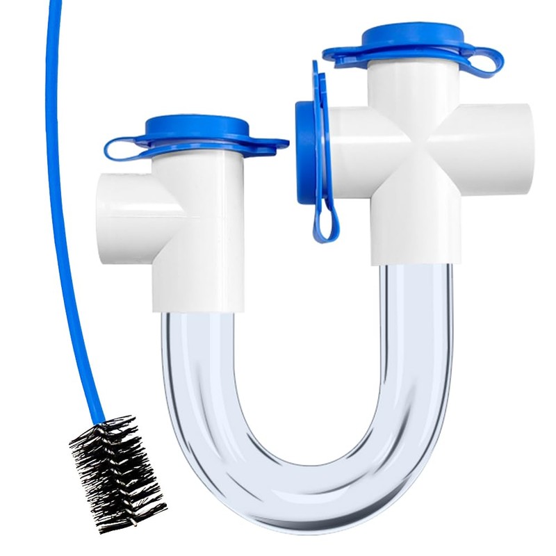 GAGALOR Condensate U Trap PVC Standard 3/4 Inch Connector Pipe