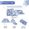 JarThenaAMCS Blue White Floral Wired Edge Ribbon Chinoiserie Flower Craft