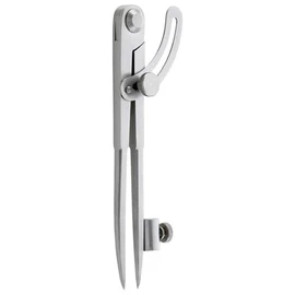Helios Preisser 306001 Divider with Quadrant/Pencil Holder, Silver, 150 mm