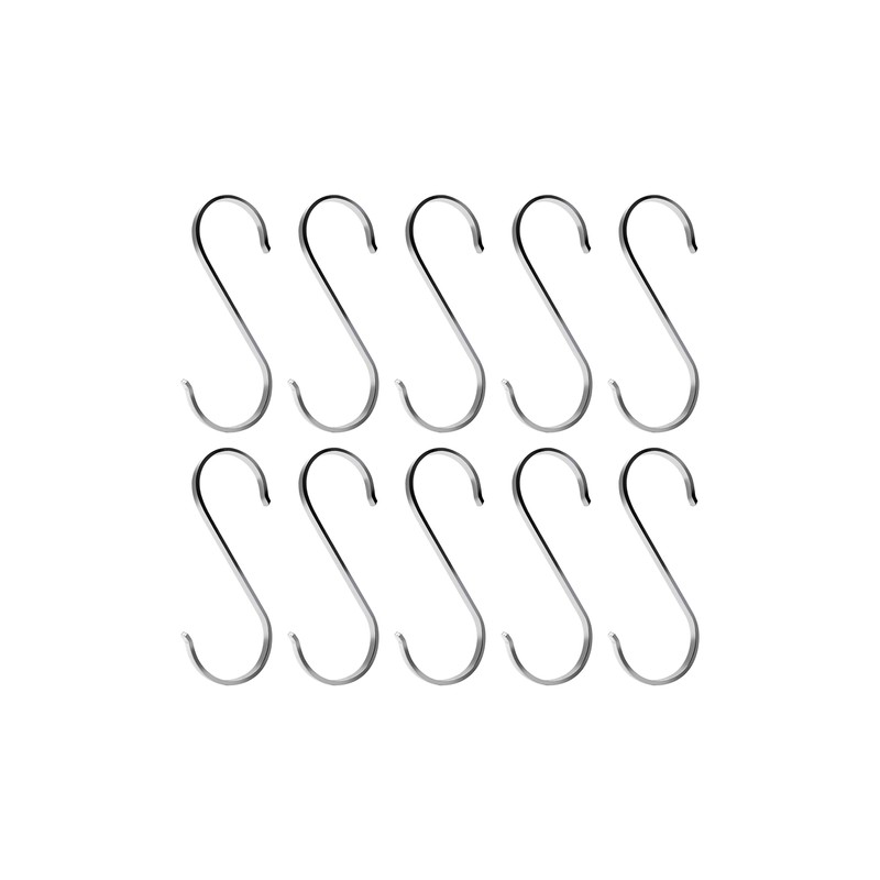 Flat S Hooks Heavy-Duty Genuine Solid 304 Stainless Steel S