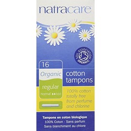 Natracare Organic Applicator Regular Tampons 16 per pack by Natracare
