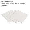 PATIKIL Alumina Ceramic Sheet Square Cooling Pad Insulating Sheet 3pcs