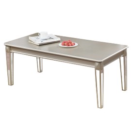 Roundhill Furniture Barent Coffee Table, Champagne