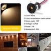 Mini LED Headlight, 9 Pieces, 12 V, 1 W Recessed