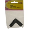 W4 Elbow Hose Connector - Black, 1/2 Inch