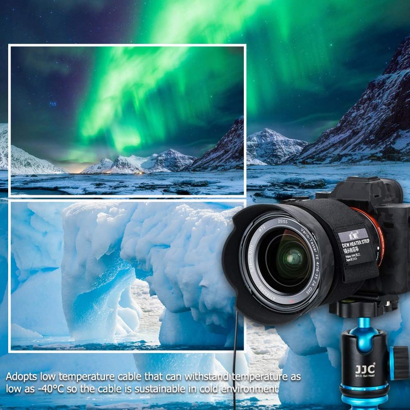 Kiorafoto USB Lens Heater Warmer, Dew Heater Strip, Temperature Regulator,