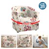 FUANGUI 2 Piece Club Chair Slipcover Stretch Barrel Chair Covers