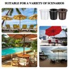 3 Pieces Patio Table Umbrella Hole Ring Umbrella Cone Wedge