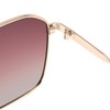Dollger Retro Oversized Square Sunglasses for Women Men Classic Double